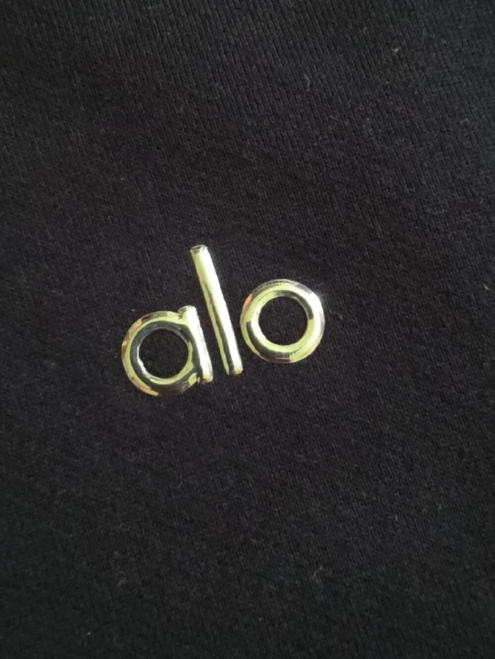 Alo Black Logo Crewneck Sweatshirt & Sweatpants Straight Leg Set Size Medium - Picture 4 of 8